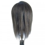 Główka fryzjerska treningowa brąz włos naturalny 30-35cm