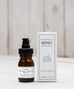 DEPOT No.403 PRE-SHAVE&SOFTENING BEARD OIL Fresh Black Pepper olejek zmiękczający do brody 30ml