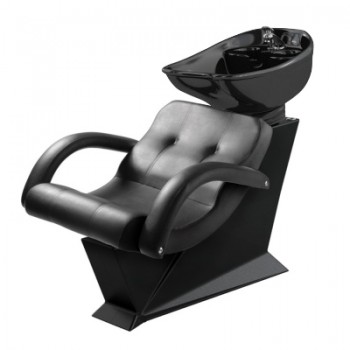 Myjnia fryzjerska DIVA z fotelem Lux czarna elegancja