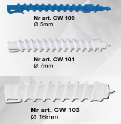 Wałki do trwałej spiralne cw103 16mm 6szt