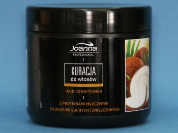 Joanna maska mleczna o zapachu kokosa włosy suche zniszczone 500ml