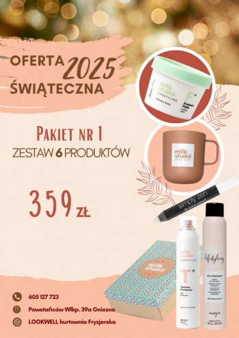 Milk Shake Pakiet nr 1 zestaw 6 produktów do stylizacji włosów