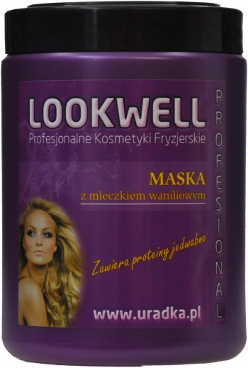 Lookwell maska z mleczkiem waniliowym zawiera proteiny jedwabiu 1000ml