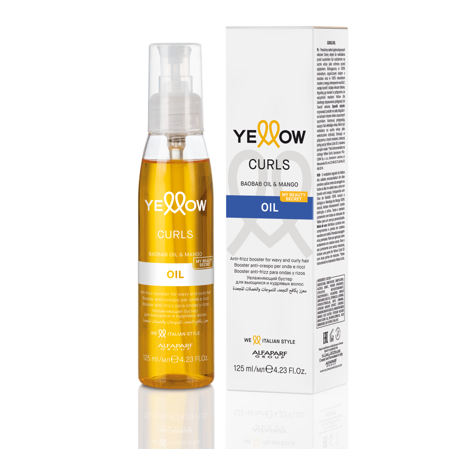 Yellow Curls oil olejek do włosów kręconych 125ml