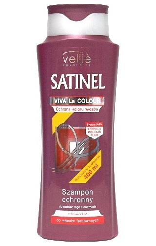 Satinel ochronny szampon do włosów farbowanych 400ml
