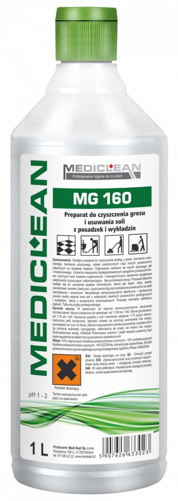 Mediclean MG160 płyn do mycia podłóg, nagrobków, posadzki, bruku 1000ml