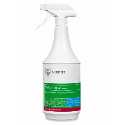 Velox TOP AF spray do mycia i dezynfekcji powierzchni zabija KORONAWIRUSA