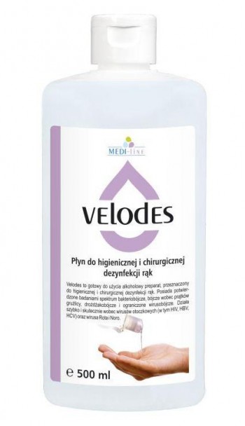 Velodes płyn do chirurgicznej i higienicznej dezynfekcji rąk 500ml