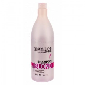 Stapiz Sleek Line Blush Blond szampon nadający różowy odcień do włosów blond z jedwabiem 1000ml