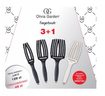 SUPER PROMOCJA Zestaw Szczotek Olivia Garden FINGERBRUSH 3szt + 1gratis