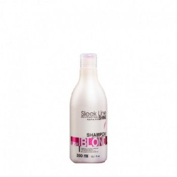 Stapiz Sleek Line Blush Blond szampon nadający różowy odcień do włosów blond z jedwabiem 300ml