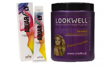 3x Farba do włosów Itely Aquarely + gratis maska waniliowa LOOKWELL 1000ml