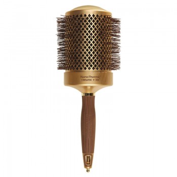 Olivia Garden szczotka do modelowania expert blowout shine wavy bristles gold&brown 80mm