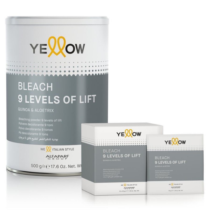 Yellow Bleach 9 Levels of Lift puder rozjaśniający do 9 tonów 500g