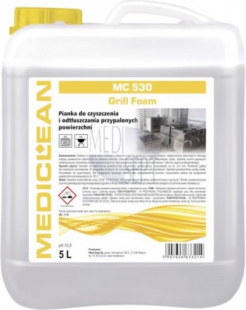 Mediclean MC530 pianka na przypalenia tłuste powierzchnie grill kuchenkę 5000ml