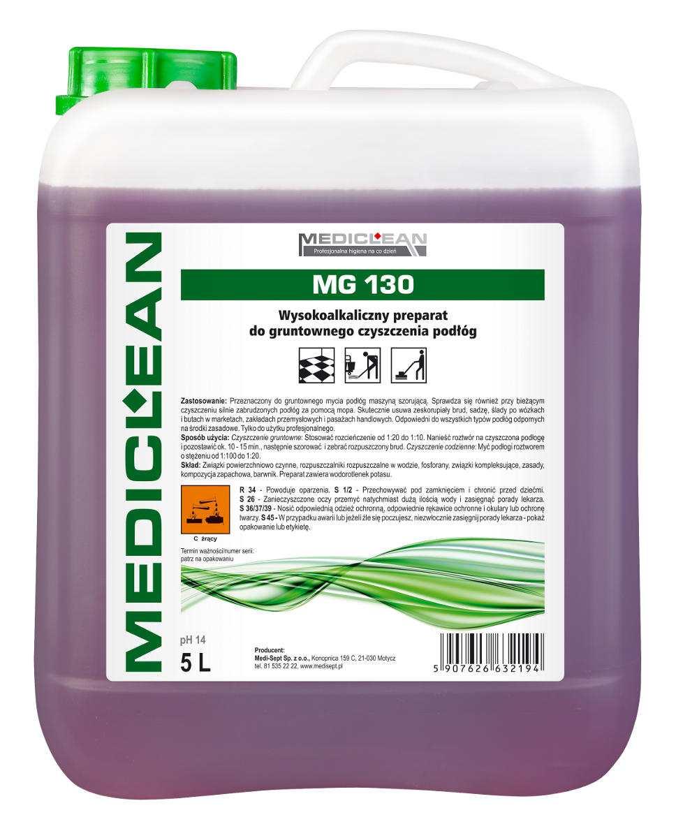 Mediclean MG130 preparat do gruntownego czyszczenia podłóg 5000ml