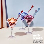 Z.one Milk Shake Cocktail zestaw kompletny Whipped Cream + Direct Colour duży + Kieliszek + Mieszadełko
