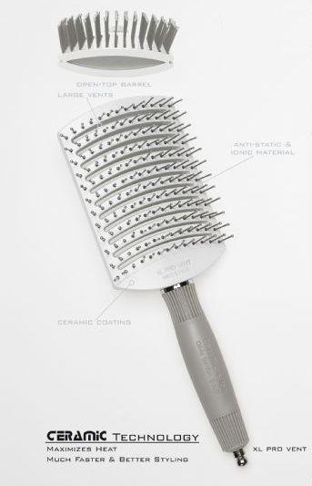 Olivia Garden Ceramic Ion XL Pro Vent szczotka do modelowania płaska