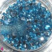 Evershine cyrkonie akrylowe małe kuleczki E2057-05 błękitne.